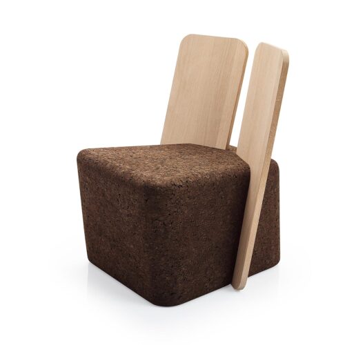 CUT lounge stol 59x60×74 cm (sæde H 40 cm)