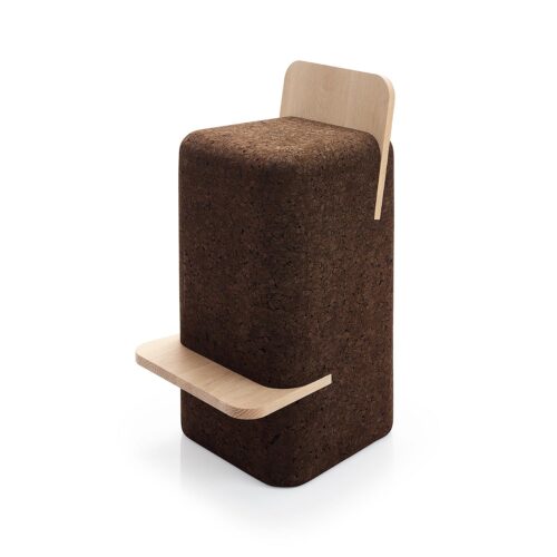 Cut høj stol med egetræs ryg 41x40x78 cm (søde H 65 cm)